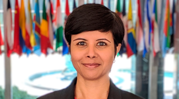 Namita Biggins, vocera del Departamento de Estado de Estados Unidos