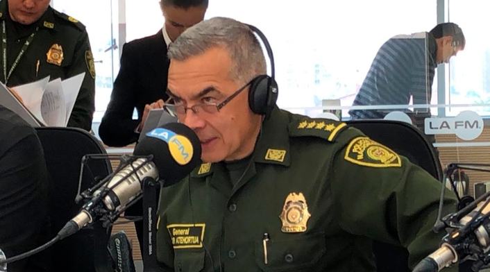 El general Óscar Atehortua, director de la Policía Nacional