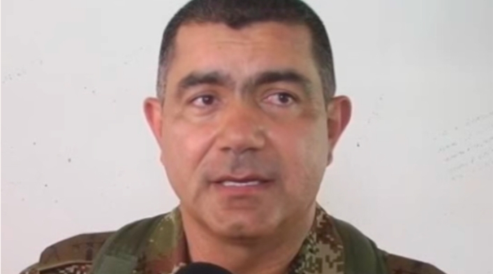 El general Oswaldo Peña, saliente director del Departamento Conjunto de Inteligencia y Contrainteligencia de las Fuerzas Militares