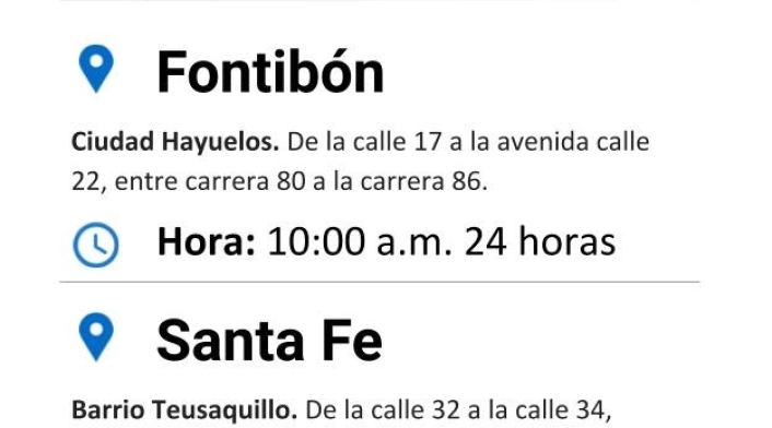 Plantilla cortes de agua martes 10 de septiembre de 2019