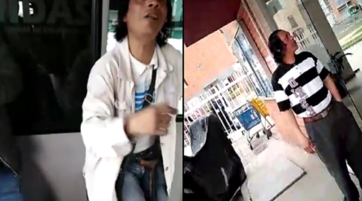 Supuesto mendigo enfermo, en Bogotá
