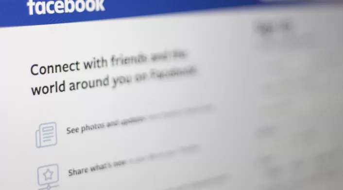 Pantalla de inicio de Facebook