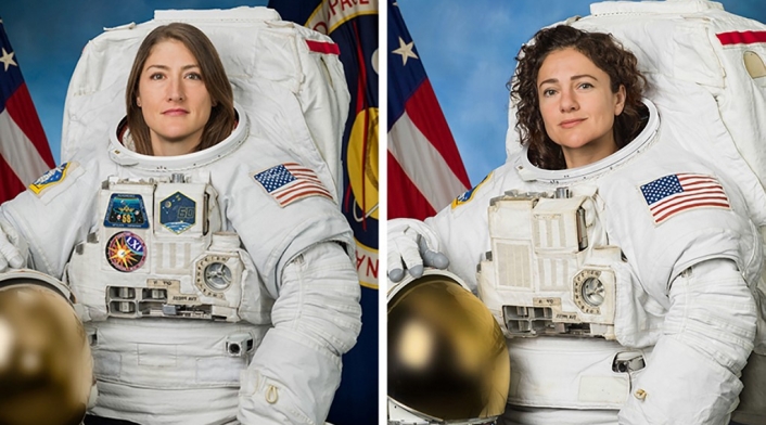 Jessica Meir y Christina Koch