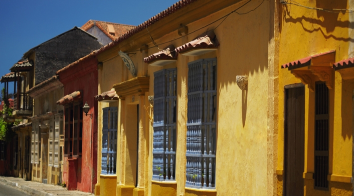 Las calles de Cartagena, Colombia