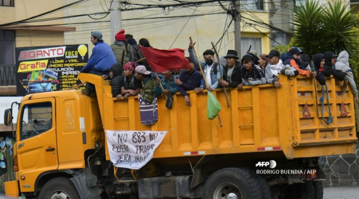Violentas protestas en Ecuador
