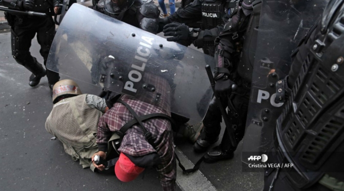 Violentas protestas en Ecuador