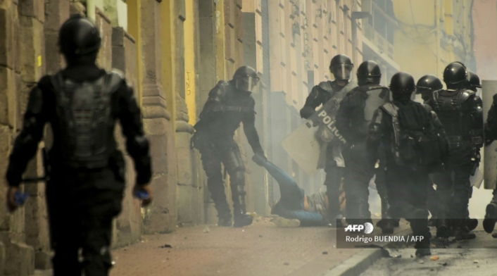 Violentas protestas en Ecuador