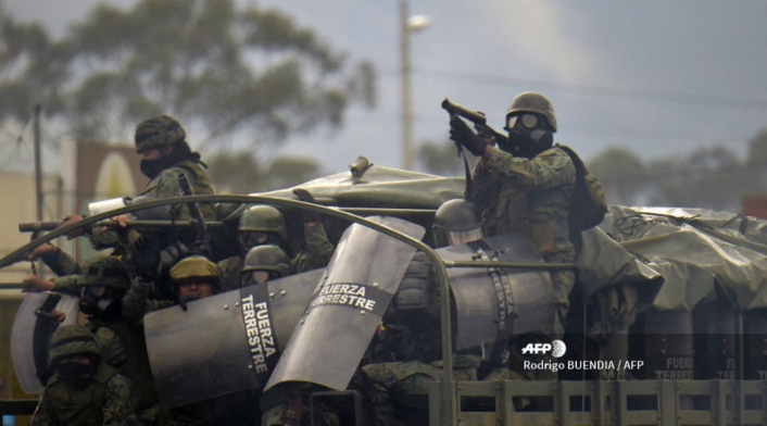 Violentas protestas en Ecuador