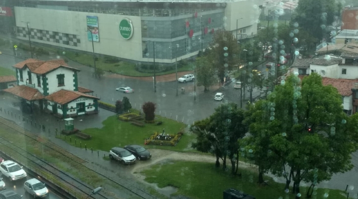 Aguacero en Bogotá