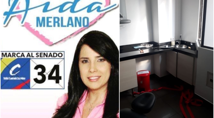 La excongresista Aida Merlano y el consultorio del cual se fugó, en Bogotá