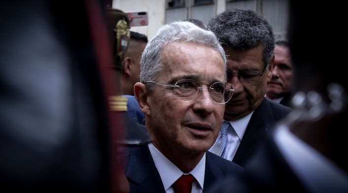 El senador Álvaro Uribe Vélez. El senador Álvaro Uribe Vélez.