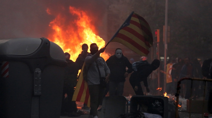 Barcelona, en medio de las protestas