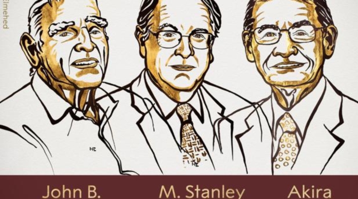 John Goodenough, Stanley Whittingham y Akira Yoshino