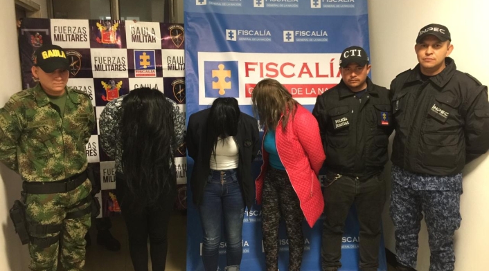 Las mujeres detenidas por la Fiscalía General de la Nación por ingresar estupefacientes a las cárceles