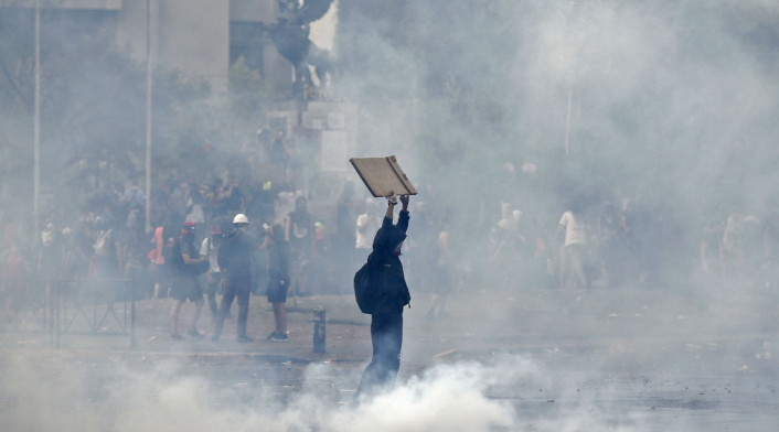 Violentas protestas en Chile