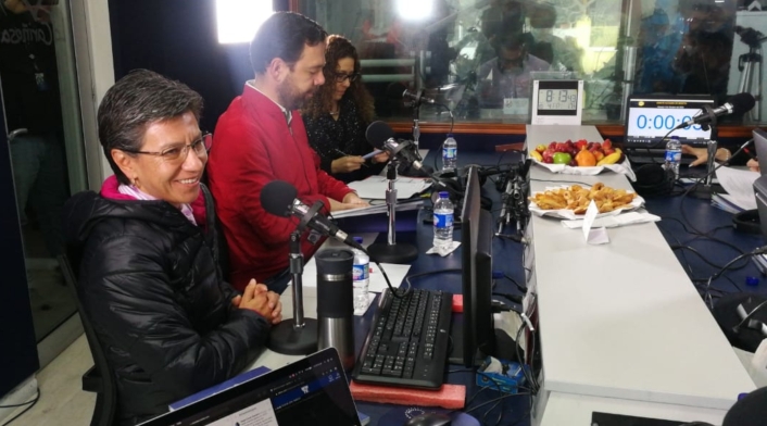Claudia López y Carlos Fernando Galán en Debate Inteligente