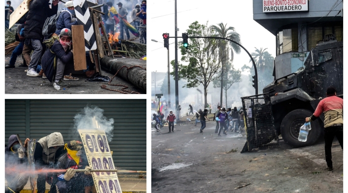 Violentas protestas en Ecuador Violentas protestas en Ecuador