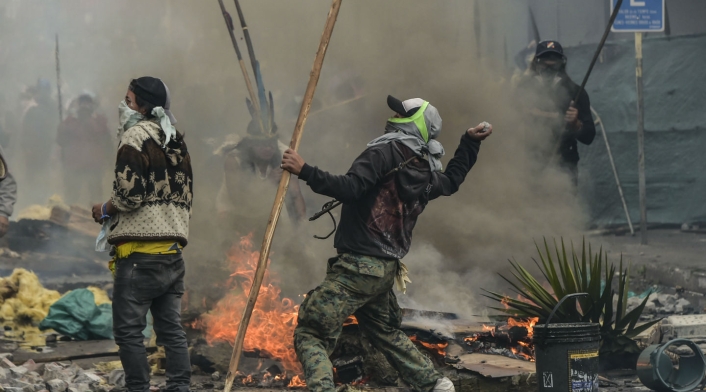 Violentas protestas en Ecuador Violentas protestas en Ecuador