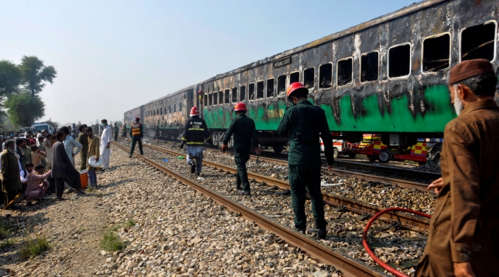 Explosión en tren de Pakistán Explosión en tren de Pakistán