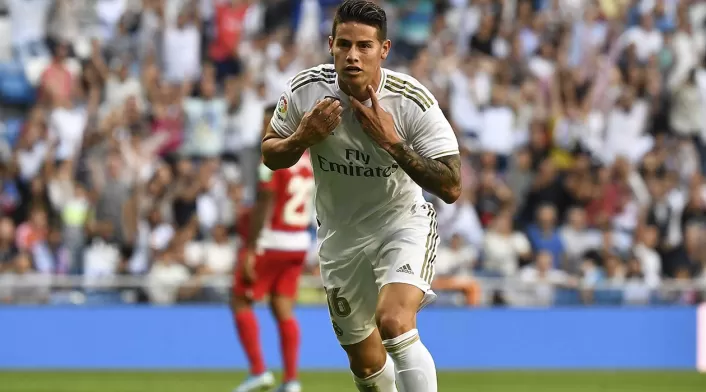 James Rodríguez, jugador del Real Madrid