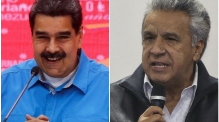 Nicolás Maduro y Lenín Moreno