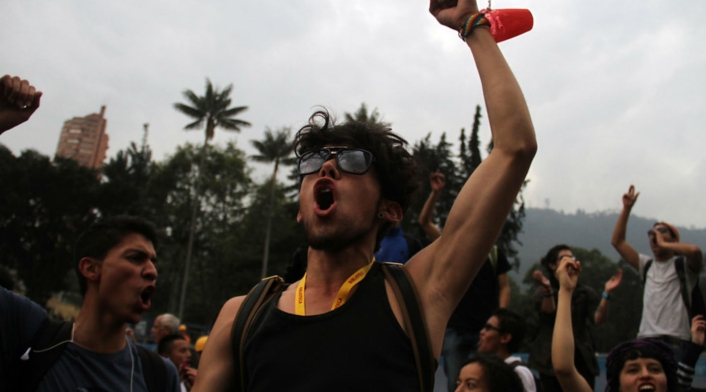 Marchas de estudiantes en Bogotá Marchas de estudiantes en Bogotá