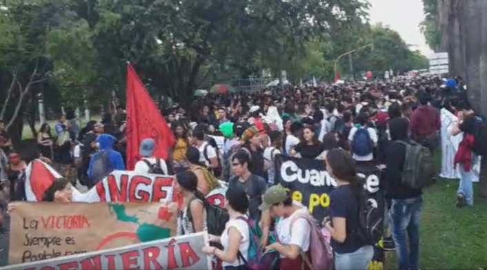 Marchas estudiantiles Cali