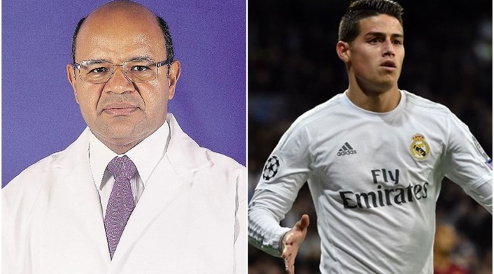 Héctor Fabio Cruz y James Rodríguez