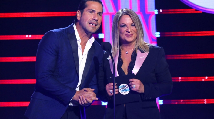 Gregorio Pernia y Ana María Polo en los LatinAmas 2019