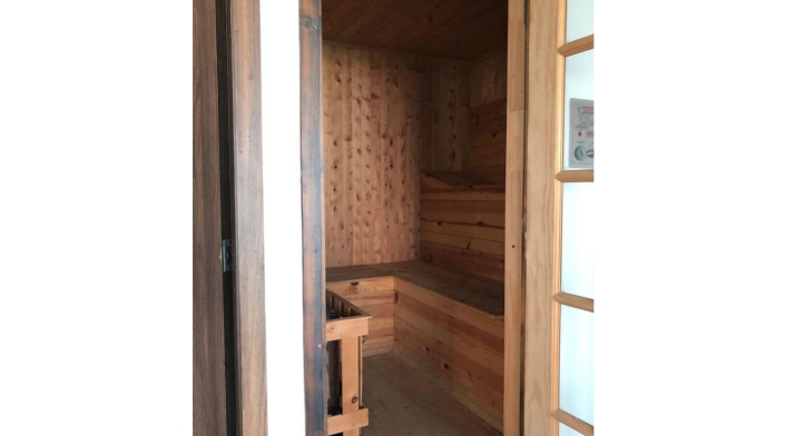 La casa de Aida Merlano tenía un lugar destinado para el sauna. Casa de Aida Merlano