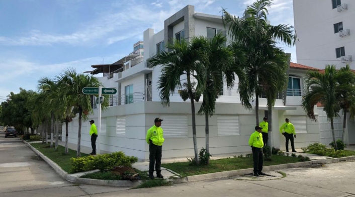La casa estaba ubicada en el exclusivo sector de El Golf, en Barranquilla. Casa de Aida Merlano