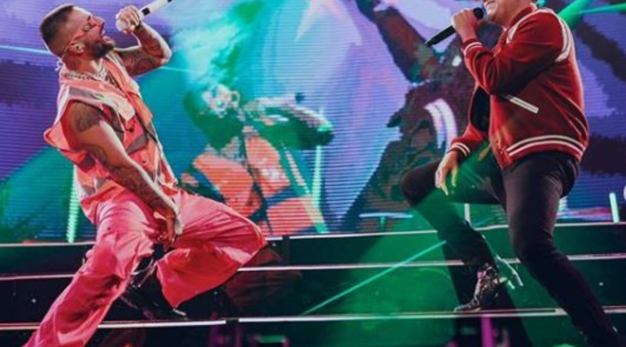 Maluma y Silvestre Dangond interpretan por primera vez en vivo 'Vivir bailando'