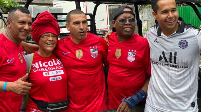 El Tino acompañó a Nicolás Gallardo en San Andrés. El Tino acompañó a Nicolás Gallardo en San Andrés.
