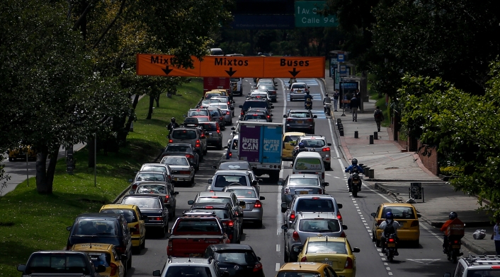 Las congestiones vehiculares en Bogotá