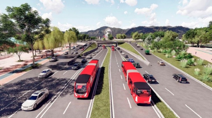 Render de Transmilenio por la Avenida 68 Render de Transmilenio por la Avenida 68