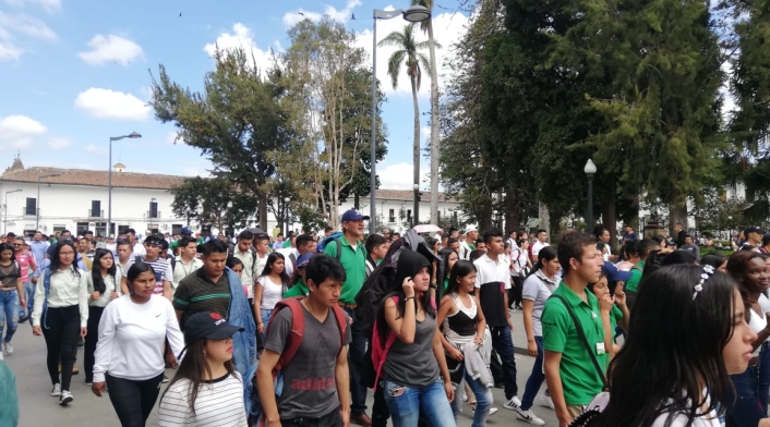 Nueva jornada de marchas en Popayán.