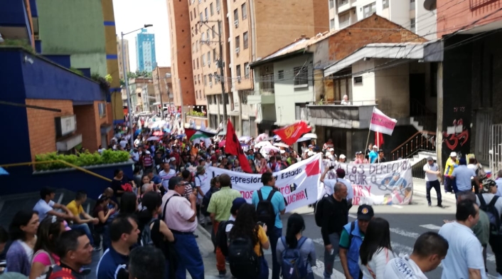 Jornada de protestas en Medellín Jornada de protestas en Medellín