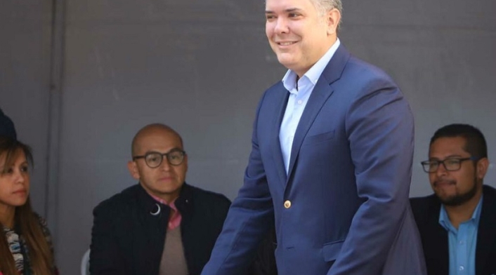 Iván Duque votando en elecciones 2019 Iván Duque votando en elecciones 2019