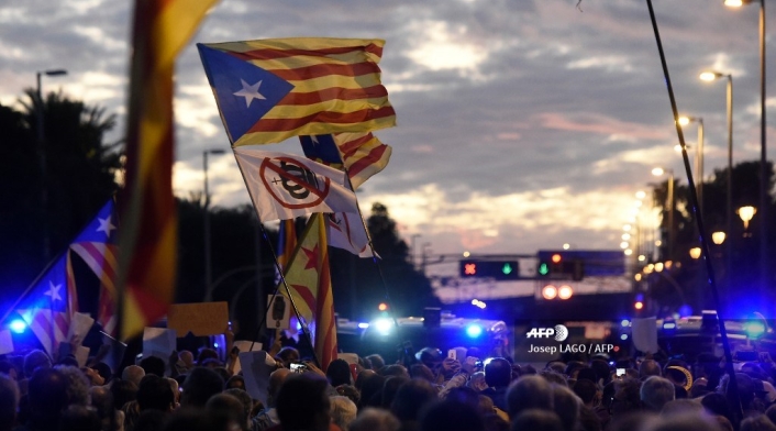 Movilizaciones en Cataluña, España