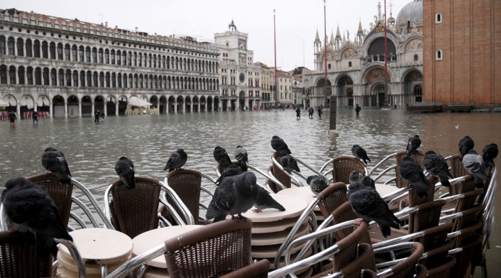 Inundaciones en Venecia, Italia