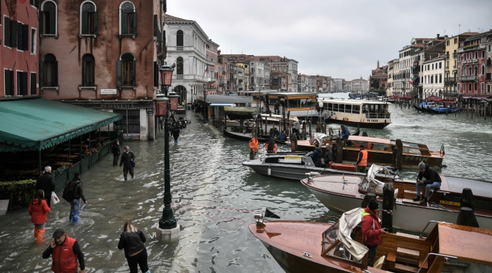 Inundaciones en Venecia, Italia