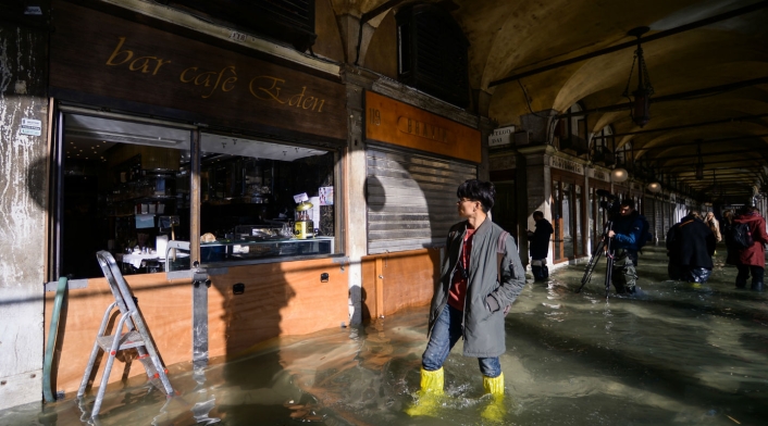 Inundaciones en Venecia, Italia