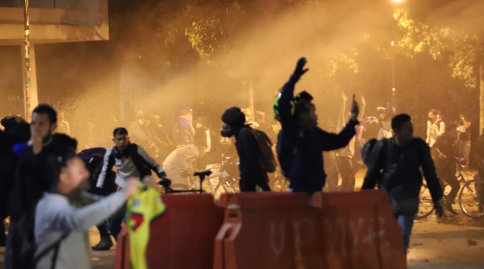 Protestas en Bogotá el martes 26 de noviembre