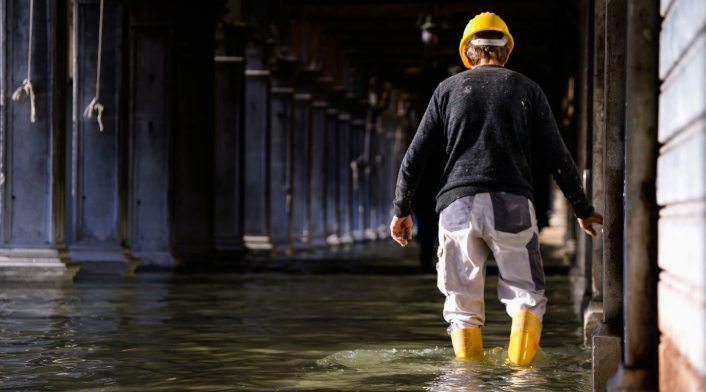 Inundaciones en Venecia, Italia