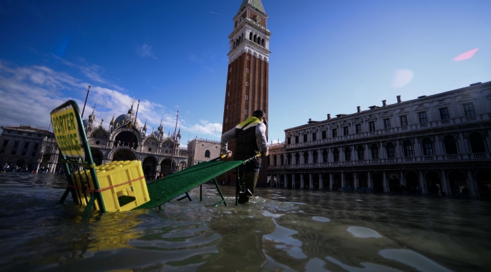 Inundaciones en Venecia, Italia