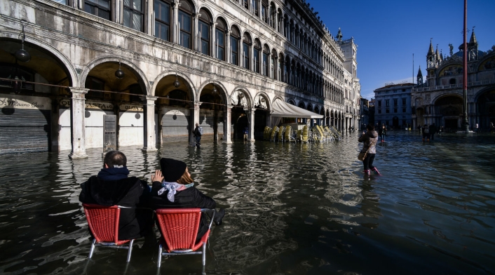 Inundaciones en Venecia, Italia