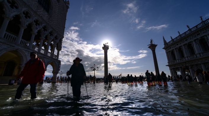 Inundaciones en Venecia, Italia
