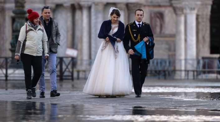 Inundaciones en Venecia, Italia