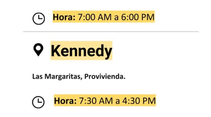 Cortes de luz para el viernes 29 de noviembre