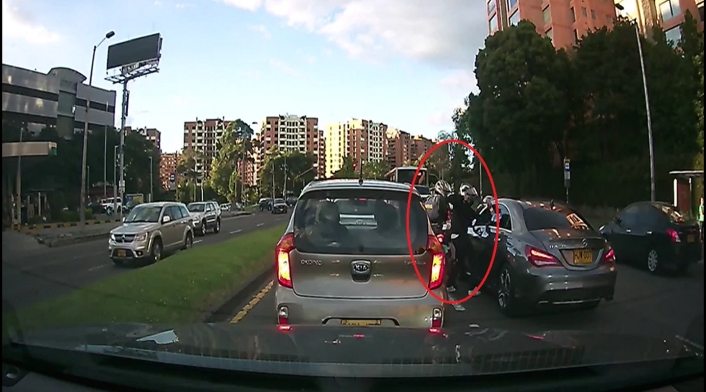 Atraco en el norte de Bogotá